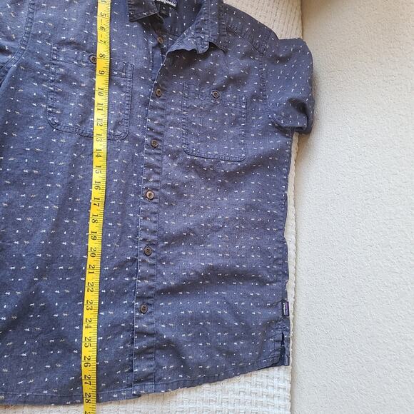 Patagonia Blue Casual Button Down Shirt Men's Size M - Picture 9 of 9